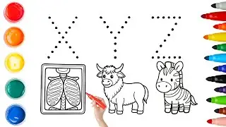 Z for zebra 🦓 | Alphabet phonics song for kids | Toddler educational video | X Y Z | Alphabet