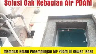 membuat kolam penampungan air pdam. solusi ga kebagian air pdam