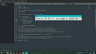 Python threading.. Threads in python. | daemon=True in thread