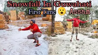 Snowfall In Guwahati First Time 😮 Hailstrom || Assam || #Snowfall