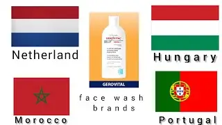 face wash brands different from contrey   #listdata #gk #worlddata 