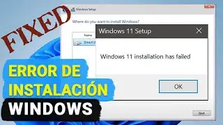☑️ &iexcl;No m&aacute;s frustraci&oacute;n! Soluciona el Error de instalaci&oacute;n de Windows 11 ahora