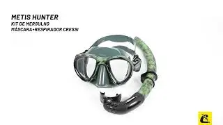 Kit de Mergulho Cressi Metis Hunter + Corsica Hunter Flex: Camuflagem e Desempenho