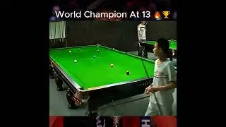 World Champion At 13 🔥🏆 #zhaoxintong #snooker