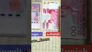 mata uang MALAYSIA RINGGIT vs RUPIAH INDONESIA #indonesia#ringgitmalaysia#malaysia#uang