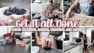 GET IT ALL DONE With Me 2021 // Large Family BATCH COOKING Freezer Meals // CWM Motivation