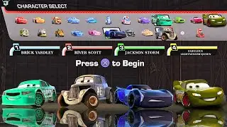Cars 3: Driven to Win Race Event Split screen 4 player #cars3driventowin #cars3 #disney #pixar #asmr