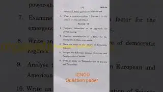 MPS 004 👍 # comperetive politics # 2023 question paper #