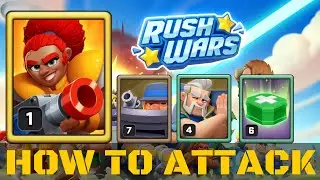 rush wars 3-star! how to attack in rush wars - rush war push!  rush wars gameplay