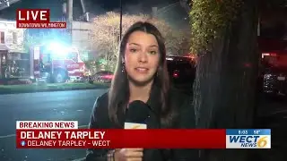 WECT's Delaney Tarpley live at 6  at the massive Graystone Inn fire
