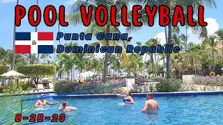 🏐🌴 Our Epic Pool Volleyball Games in Punta Cana with Fun Spanish Music 🎶🌞🌊  #dominicanrepublic #vlog