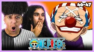 BUGGY'S ADVENTURE! 👒 ONE PIECE Episodes 46 & 47 REACTION