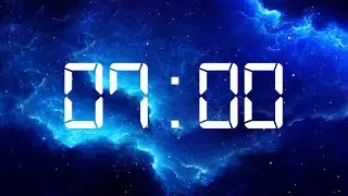 7 minutes Space Stars countdown The milky Way Alarm Timer beautiful