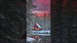 The beauty of winter nature. Animated picture. #christmas #christmascountdown #xmas #christmastree