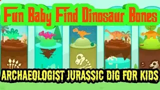 Fun Jurassic Dig Kids Game - Dino Game For Children #viral, #kids, #games