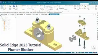 Solid Edge 2023 Tutorial - Plumer Blocker Design