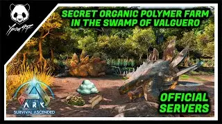 The Secret Organic Polymer Farm In The Swamp Of Valguero | ARK: Survival Ascended