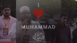 I #love #muhammad #campaign & protest - KIDSON #square  - #kozhikode 