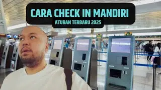 CARA CHECK IN DAN CETAK BOARDING PASS SENDIRI DI BANDARA 2025 ATURAN BARU | vlog #139