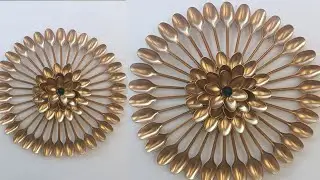 Beautiful wall hanging idea with plastic spoons | home decoration idea | best out of west 