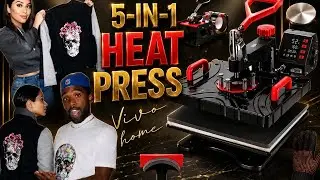 5 IN 1 HEAT PRESS MACHINE | VIVO HOME | HEAT PRESS MACHINE SETUP