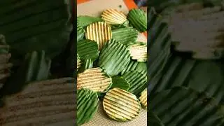 Crispy jaggy potato chips with matcha chocolate クリスピージャギポテトチップス抹茶チョコ #shorts #asmr #cooking