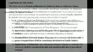 FAILURE TO DENY IS ADMITTAL UNDER TACID ADMISSION
