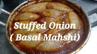 Stuffed Onion | Basal Mahshi | No Meat Recipe |