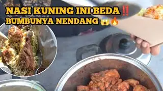 NASI KUNING BUMBUNYA NENDANG, LAUKNYA LENGKAP, MURAH LAGI‼️#indonesianstreetfood 