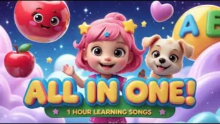 ALL IN ONE Learning Songs for Kids | Fruits, ABC, Numbers & Animals | 1 Hour | Lili and Bobo