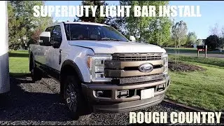 Rough Country Light Bar Install F350 (Front Grill)