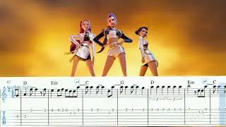 Golden Kpop Demon Hunters | Easy Acoustic Classical Guitar Melody with Chord Symbols