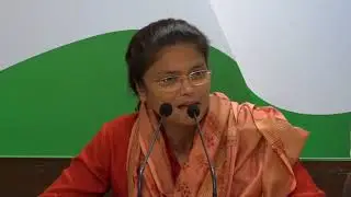AICC Press Briefing By Sushmita Dev at Congress HQ, October 24, 2017