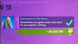 Fortnite Challenge - Gain Health in the Storm - Chapter 2 Season 6 Week 9