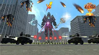 FUTURE CAMERAMAN TITAN IS ATTACKED BY SMALL WARRIORS IN GARRY'S MOD