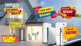 Save $6,700 on Home Batteries! - Solar Battery Rebate WA - Solar Battery Installation - Regen Power