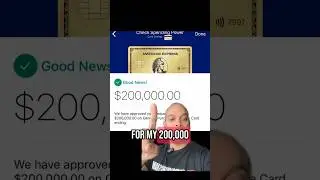 MY AMEX $200,000 CREDIT CARD LIMIT #shorts #amex #creditcard