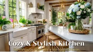 Dream Kitchen Decor Vintage Shabby Chic + Modern Farmhouse Blend