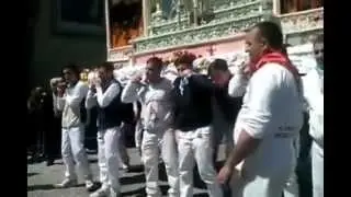 Madonna Dell'Arco -  Aversa funzione con la banda sta passanne a Maronna Pino Santoro