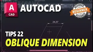 AutoCAD Tips 22 Oblique Dimension