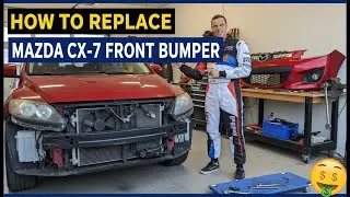 How to Remove Replace Front Bumper Cover on Mazda CX-7 2007 2008 2009 2010 2011 2012 2013