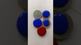 #viralvideo #art  #coin  colour mixing video pva colours mixing short fit video 📷📸