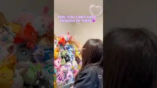 Guess how many? #pov #aphmau #meemeows #collection #unboxing #plushies #cottoncandyky_playz