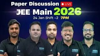 🔴 JEE Main 24 Jan 2026 - Shift - 2 Paper Discussion LIVE 🔥| #jeemain2026 #jee