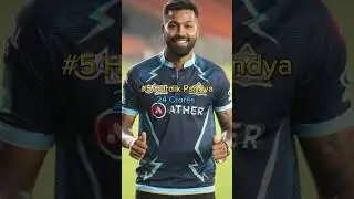 Top 5 Highest Paid Cricketer In India 🇮🇳 || Virat Kohli dhoni csk RCB ipl
