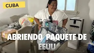Abriendo paquete de EEUU / Familia Cubana Recibe Regalos  /Nuestra vida en Cuba