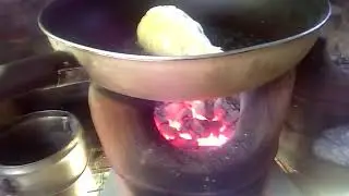 Fried organic chicken with potato and cheese(country style)
