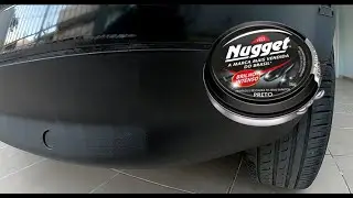 GRAXA DE SAPATO NO PARACHOQUE FICOU PRETINHO! DEIXOU NOVO