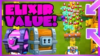 BEST ELIXIR VALUE / MASSIVE CHEST OPENING / Clash Royale