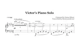 Victor's Piano Solo Sheet Music - The Corpse Bride